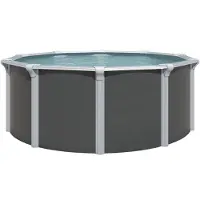 Kwad Rundpool "Green line Evolution" 5,5x1,32 Design Folie in blau, sand oder grau erhältlich