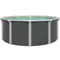 Kwad Rundpool "Green line Evolution" 5,5x1,32 Design Folie in blau, sand oder grau erhältlich