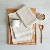 Framsohn Frottier Geschirrtuch "Modern Living Fischgrät" dichte Feinwebung, in Österreich hergestellt, 50x70 cm
