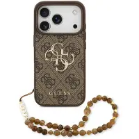 GUESS Tasche passend für IPHONE 17 Pro GUHCP17LP4GMGSW (PU W/ Strap 4G Classic Logo) braun