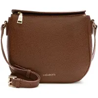 Lazarotti Leder Umhängetasche Schultertasche Bologna Leather Nola-13 Brown braun