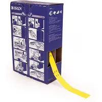 Brady BM-25x75-348-YL, Kabelanhänger fürs Verkehrswesen, Polyolefin, Gelb, Matt, 25.00 x 75.00 mm