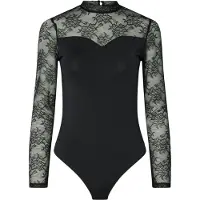 Pieces Milly Lace Langarm-body