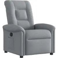 vidaXL Relaxsessel Hellgrau Stoff
