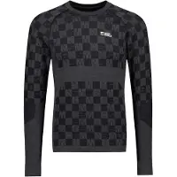 Mons Royale Mens Ascender Merino Base Layer Long Sleeve forged iron / black (913) XXL