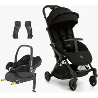 Beemoo Easy Fly Lux 4 Buggy inkl. Maxi-Cosi CabrioFix Babyschale & Basis, Jet Black