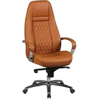 KADIMA DESIGN Chefsessel "Madrid" Echtleder, ergonomisch, Aluminium-Fußkreuz, bis 120 kg, 8 Stunden Sitzdauer. Beige, 70x68x130 cm |