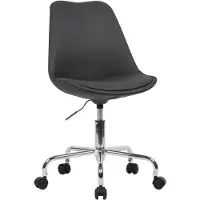 KADIMA DESIGN Schalenstuhl "Meschio" für Homeoffice, 360° Drehfunktion, max. 110 kg Belastung. Schwarz, Material: Stoff, 65x65x94 cm |