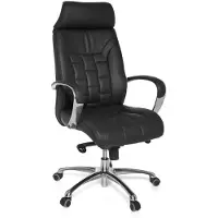 KADIMA DESIGN Luxus "Xxl" Chefsessel: Echtleder, breite/höhe Rückenlehne, Lendenwirbelstütze, Multiblock-Mechanik, 120 kg Tragkraft. 66x62x128 cm |