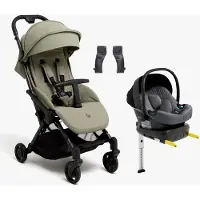 Beemoo Easy Fly Lux 4 Buggy inkl. Route i-Size Babyschale & Basis, Spring Green/Mineral Grey