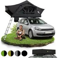 Juskys Autodachzelt Lago 120 x 210 cm Schwarz
