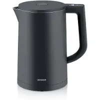 Severin Cool-Touch Wasserkocher WK 3483 aus Edelstahl, schwarz