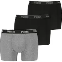 Puma Herren Boxershorts, 3er Pack - Boxer 3P, Cotton Stretch, Logo, einfarbig
