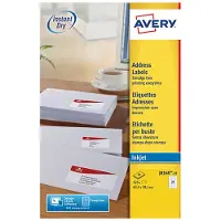 Avery Etiquette d'adresse jet d'encre, 63,5 x 38,1 mm, blanc