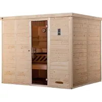 Weka Premium Massivholz-Elementsauna KEMI Gr. 5 Sparset 7,5 kW OS inkl. digitaler Steuerung x B x T x H x 245 x 193 x 200
