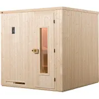 Weka Sauna "Halmstad" Set, 7,5 kW Bio-Ofen mit digitaler Steuerung