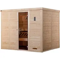 Weka Premium Massivholz-Elementsauna KEMI Gr. 5 Sparset 7,5 kW BioS inkl. digitaler Steuerung x B x T x H x 245 x 193 x 200