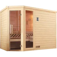 Weka Sauna "Turku" Set, 7,5 kW Bio-Ofen mit digitaler Steuerung