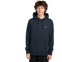 Element Kapuzensweatshirt "Icon Embroidery", Herren, Gr. S, blau (eclipse navy), Obermaterial: 55% Baumwolle, 25% Baumwolle, 20% Polyester., Sweatshirts Kapuzensweatshirt
