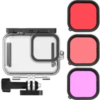 Telesin Tauchfilter für GoPro 9/10/11/12, rot/rosa/magenta
