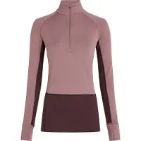 Icebreaker W Merino 260 ZoneKnit LS Half Zip XS Java/Summit