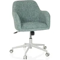Hjh LIVING Home Office Bürostuhl SOLAO HOME Schreibtischstuhl mit Armlehnen Stoff Drehstuhl