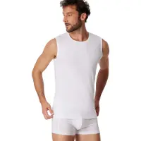 Schiesser Tanktop Herren 173980 95/5 White (2er Set)-S