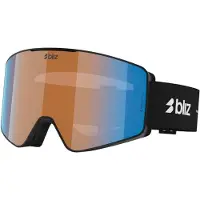 Bliz - Skibrille - G001S Matte Black Orange Blue aus Wolle - schwarz