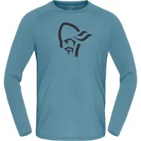 Norrøna - Oberteil aus Merinowolle &ndash; Herren &ndash; Femund PureUll Long Sleeve - Femund PureUll Long Sleeve M Trooper für Herren aus Wolle -