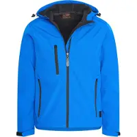 Cappuccino Italia Softshell Hooded Jacket Blau - Große L