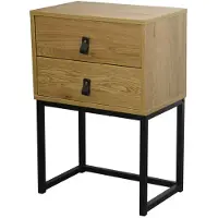 CALICOSY Nachttisch JILL in Helles Holz - (W) 45 x (H) 65.5 x (L) cm | Gr.: onesize