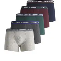 Jack & Jones JACK&JONES Jungen Boxershorts, 5er Pack - JACOLIVER TRUNKS, Baumwoll-Stretch, Logobund