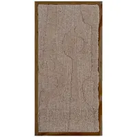 Home67 Wanddekoration Devin Beige - Wolle hängend 40 x 80 cm