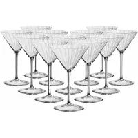 Spiegelau Martiniglas "Martinigläser Lifestyle 220 ml 12er Set transparent", bunt (transparent), B:11cm H:17cm Ø:11cm, Glas, Trinkgefäße, Martiniglas, Spülmaschinenfest