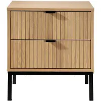 CALICOSY Nachttisch TARA in Helles Holz - (W) 45 x (H) 51 x (L) 29 cm | Gr.: onesize