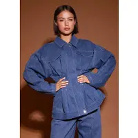 Studio Amaya Damen Jacken Jack - Blauw - Größe M