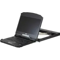 Aten CL3800NW CH Kurze Dual-Rail 18,5"-LCD-Konsole (USB HDMI DVI VGA) CH-Layout