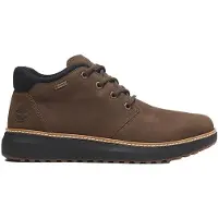 Timberland für Herren. TB0A6A8NW071 Chukka-Boots aus Leder mit Gore-Tex-Membran Hudson Road, dunkelbraun (43.5), Wohnung, Schnürsenkel, Läss