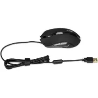 IBox Aurora A-1, rechts, Optisch, USB Typ-A, 2400 DPI, Schwarz