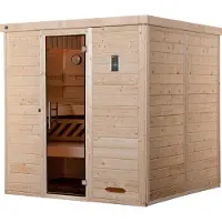 Weka Premium Massivholz-Elementsauna KEMI Gr. 4 Sparset 7,5 kW BioS inkl. digitaler Steuerung x B x T x H x 195 x 193 x 200