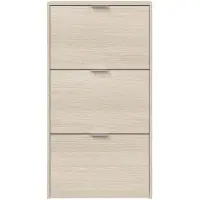 CALICOSY Zapatero Moderno De 3 Puertas Braun