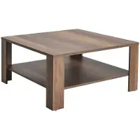 Skye Decor , Shp-690-Oo-1, Couchtisch, 100 % Melaminbeschichtete Spanplatten, Nussbaum, 90 x 90 x 42 cm