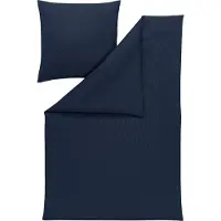 Estella Bettwäsche Takoma" dunkelblau 1x 135x200 cm + 1x 80x80 cm"