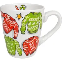 Blond Amsterdam Becher Fröhlicher Weihnachtspullover in Bunt - 350 ml | Gr.: onesize
