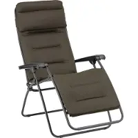 Lafuma Relaxsessel RSX Clip Air Comfort braun mit Liegefläche aus robustem Textilgewebe, pulverbeschichtetem Stahlgestel