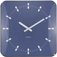 Karlsson - Wanduhr Sucinto Dome Square - Blau - 35x35x35cm