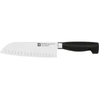 Zwilling Santokumesser "VIER STERNE" mit Kullen, 18 cm