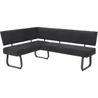 Die Möbelfundgrube Eckbank Cord anthrazit 202 x 152 cm Bank - OLESSA