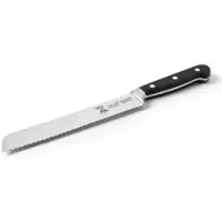 KLAUS GRILLT Brotmesser 21cm Klinge - 32,5cm Gesamtlänge - Sägeklinge - SOLINGEN