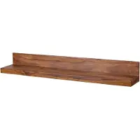 Massivart Wandboard Sheesham massiv gebeizt - 140 cm - MIKKEL